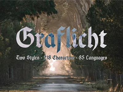 Graflicht Blackletter Font blackletter branding design font fraktura graphic design hand drawn logo peace reverent sacred typography