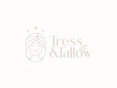 Tress & Tallow Logo animation beauty brand identity branding dribbble face fashion girl graphic design icon identity illustration logo logo design mark people symbol vector woman