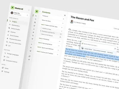 MasterAI Your AI-Powered Academic Assistant ai ai chatboat ai dashboard ai design ai helper ai tutor aiproduct clean design dashboard learningexperiencedesign masterai saas teacher ai uxdesign