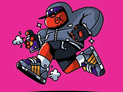 Sticker Concept Vol.1 character design graffiti illustration illustrator street