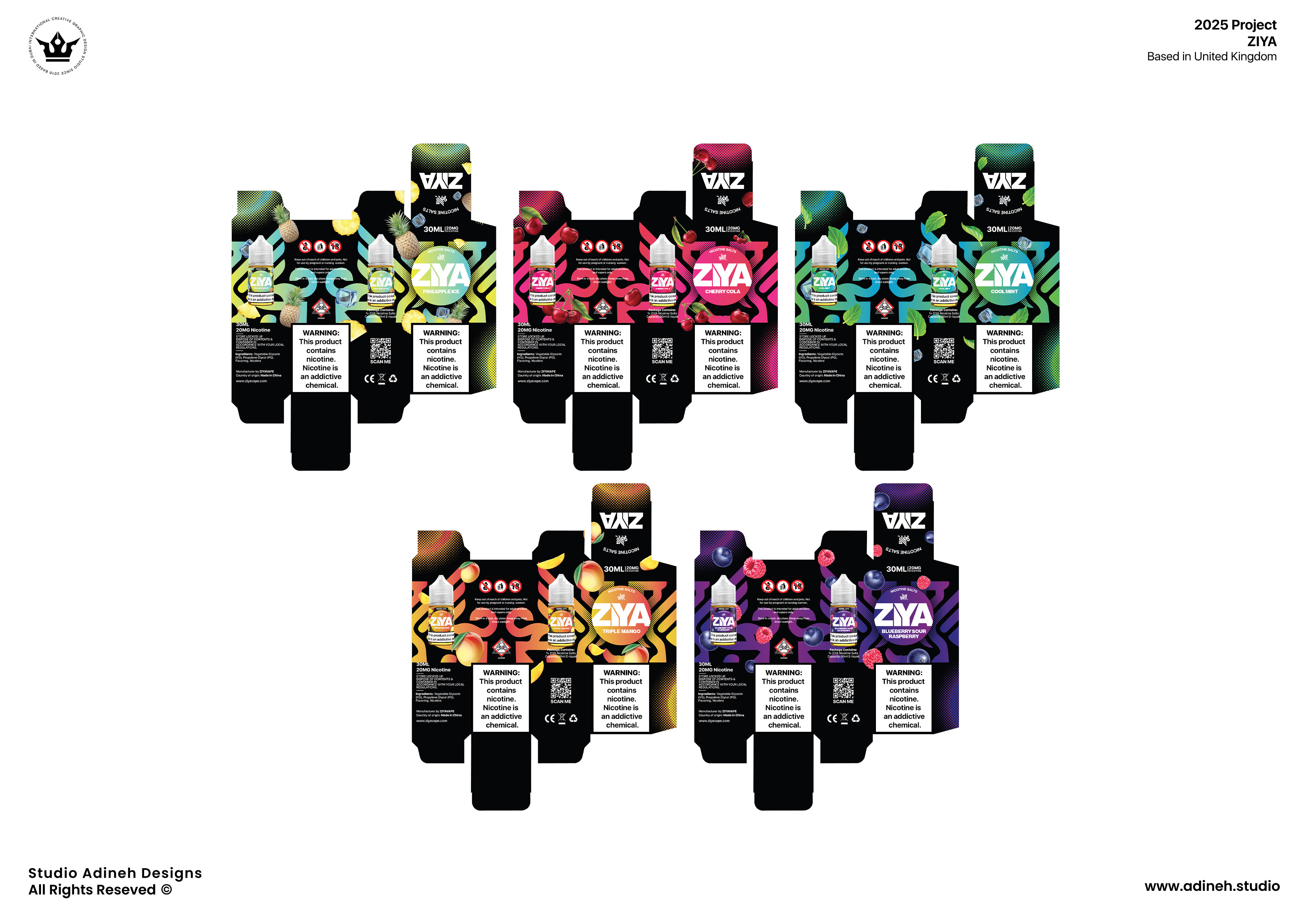 Example of Vape E Liquid Packaging & Label Design