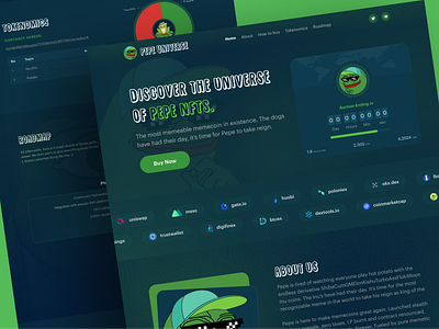 Meme Coin $PEPE meme meme agency meme coin meme coin design meme coin landing page meme coin ui meme coin website meme design meme landing page meme pepe meme token meme token design meme token website meme ui meme website pepe pepe website presale