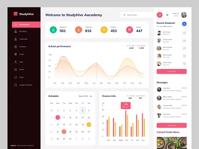StudyHive - Online education Web App dashboard design digitaleducation edtech edtechdesign interactiveeducation learningui onlinelearning ui ux web application webapp webappdesign webdevelopment