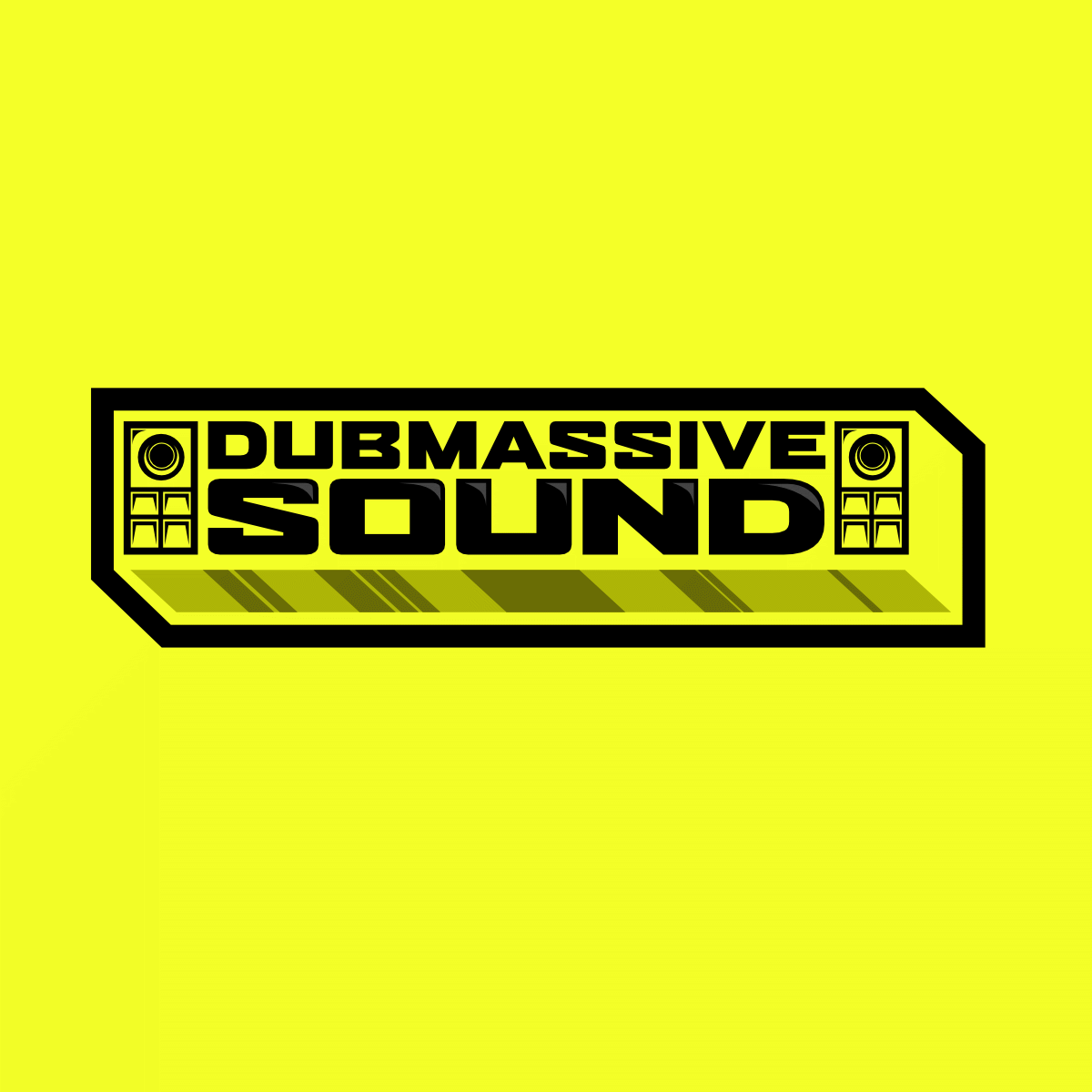 Dubbmasive SOUND Logotype branding dj dub festival logo logotype music party power sound speakers vector