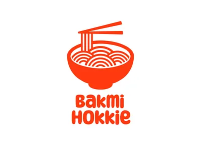 BAKMIE HOKKIE branding branding design branding food design fnb graphic design logo logo design logodesigner logomark noodle noodle branding noodle design