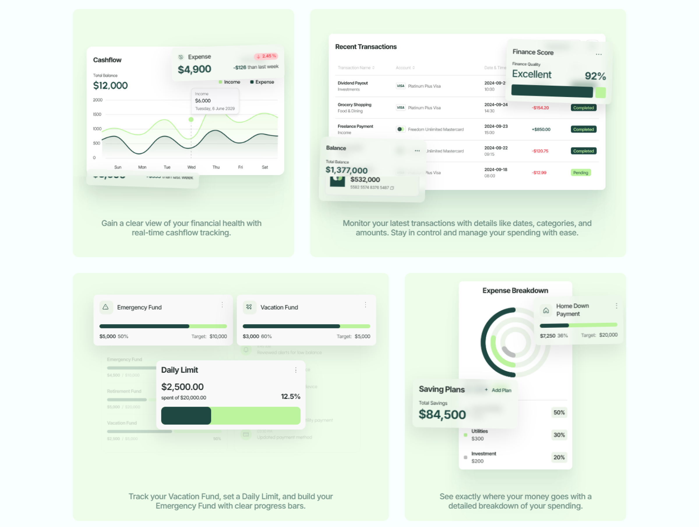 Bento Grid for Fintech Landing Page bank bento grid finance fintech interactive bento landing page software management task management ui ux web design workflow