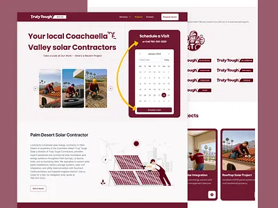 Solar Construction Website construction construction figma landing page construction landing page construction website design landing page landing page design solar construction landing page ui design uiux