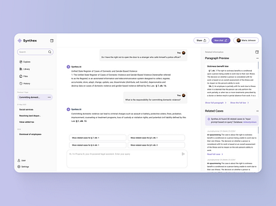 AI Legal Assistant ai ai bot ai chat ai generation blue charter chat gpt constitution interface laws lawyer legalassistant legaltech product design ui ux web design