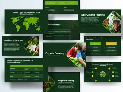 Oraganic Farming Powerpoint Design graphic design pitchdeck powerpoint presentation design presentations proposals