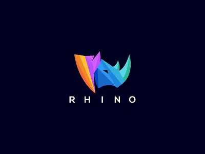 Rhino Logo abstract rhino animal animal logo animals big rhino branding graphic design illustration logo logo design rhino rhino head rhino horn rhino logo rhino logo design rhinos strong