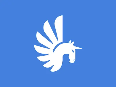 Pegasus logo animal logo branding design graphic design horse logo sale logo pegasus logo simple pegasus logo unicorn logo sale vector