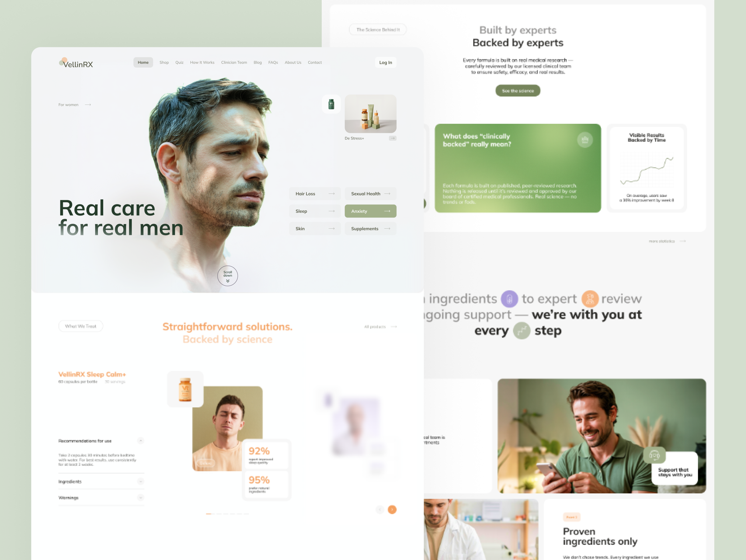 Mens Wellness Website Design