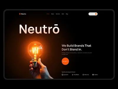 Creative Agency Hero agency creative hero landing page landing page design product design ui ui design uiux design web design