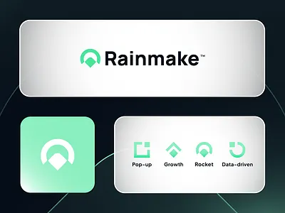 Rainmake - Logo Design & Visual Identity abstractlogo branding brandmark design entrepreneurship graphic design illustration logo logo inspiration