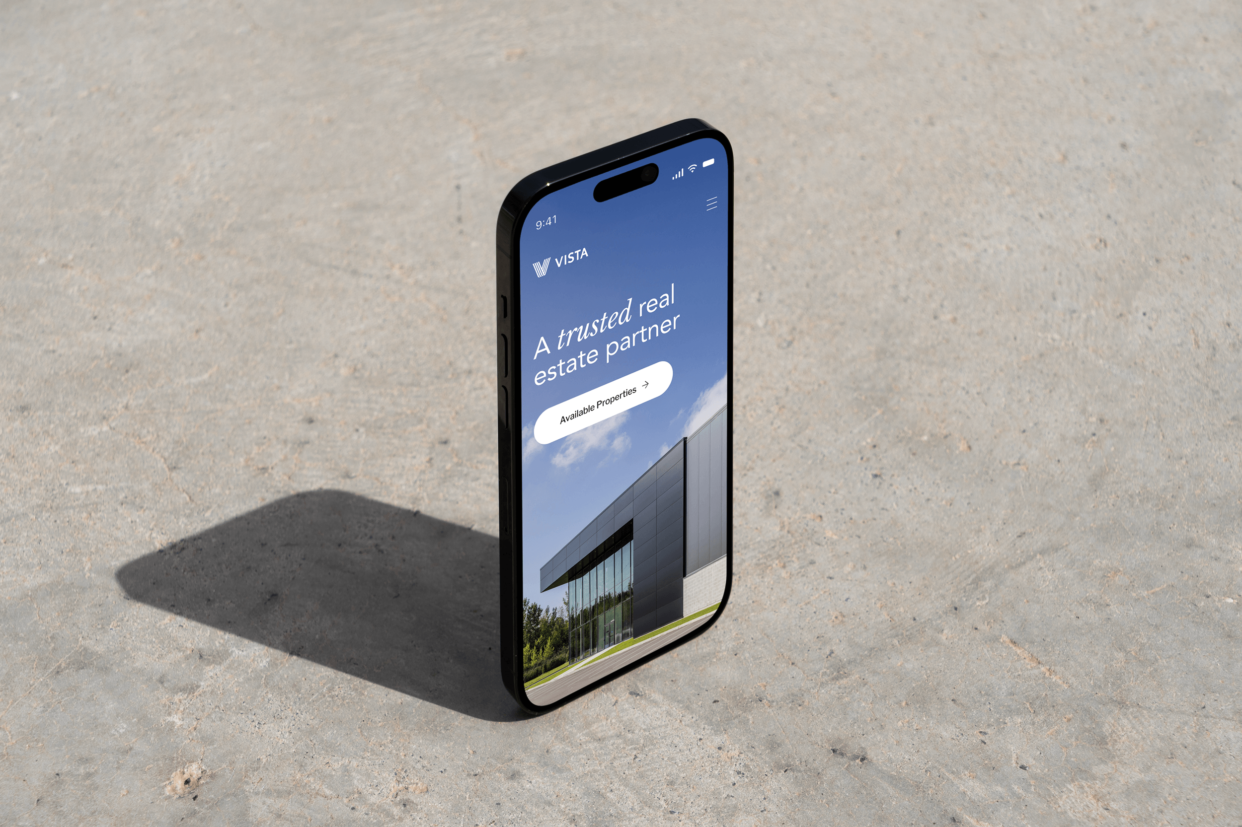 Vista Properties branding clean grid logo minimal mobile modern property real estate ribbon sleek symmetric ui ux v vista web design webflow website