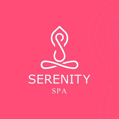 Logo design for a spa SERENITY brand branding creative designer graphic design icons illustrator logo relax spa typographe