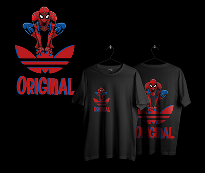 Spiderman X Adidas Original / T-shirt Design print on demand t shirt tshirt design ideas