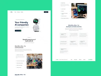 AI website landing page figma ui uiux