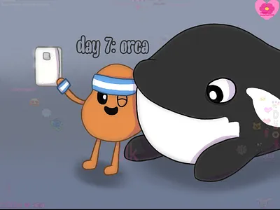 Maycean Day 7: orca art post art tag digital art drawing fan art illustration