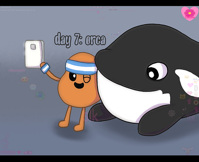Maycean Day 7: orca art post art tag digital art drawing fan art illustration