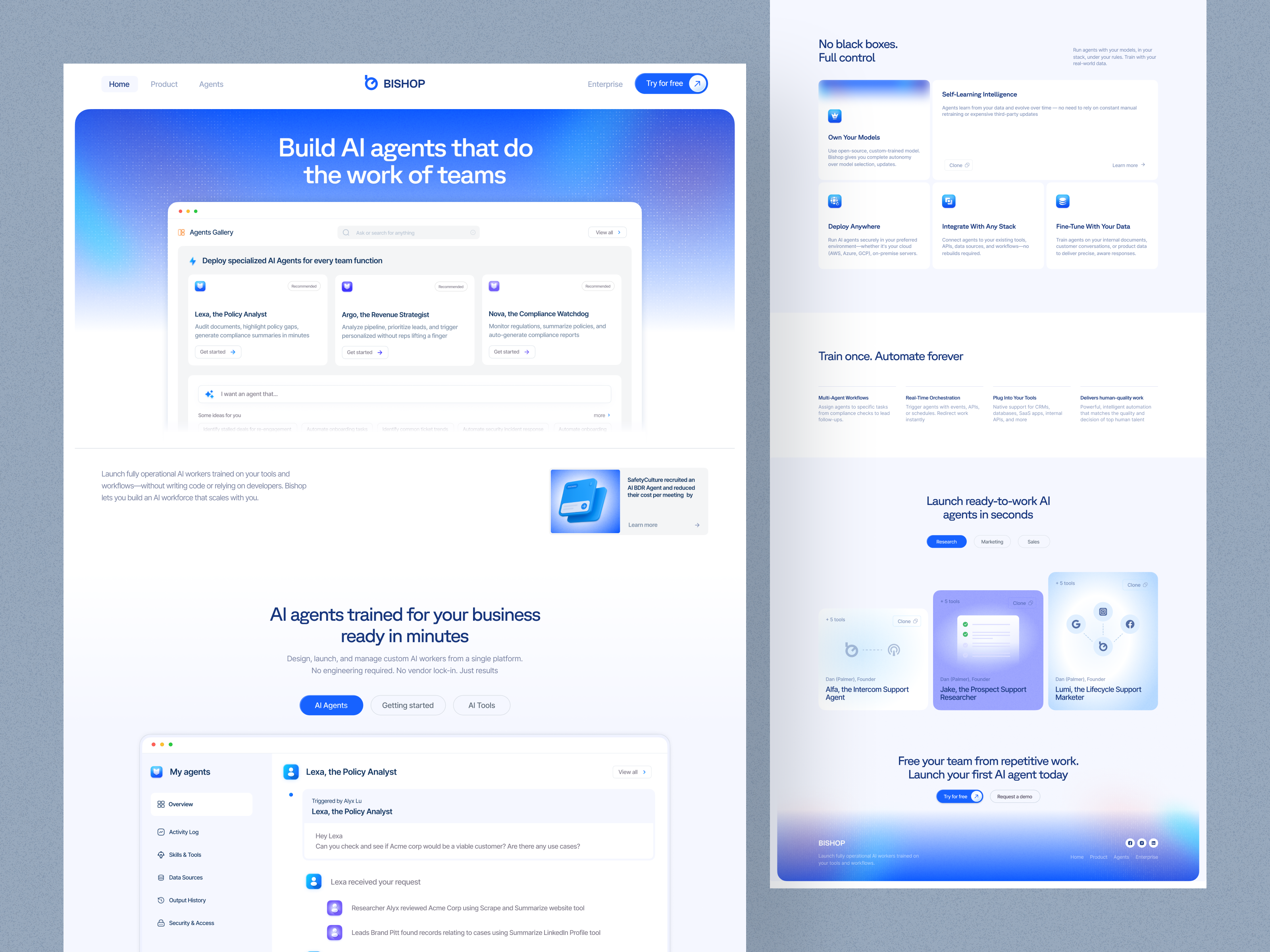 AI agents Platform by Orix Creative on Dribbble