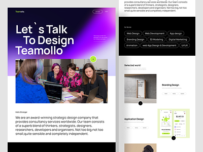 Agency Portfolio Website agency portfolio website design design agency landing page portfolio website ui uiux web design website website design