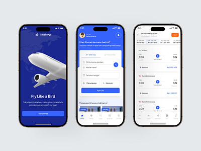 TravelinAja - Flight Mobile App airplane booking app booking mobile app flight flight booking flight mobile app flightbooking mobile app plane ticket mobile travelapp ui ux