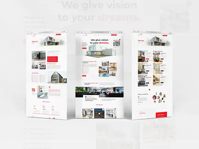 Real Estate Website Design | Property UI & UX | Construction Web branding design development landing page property realestate uiux webpage design website