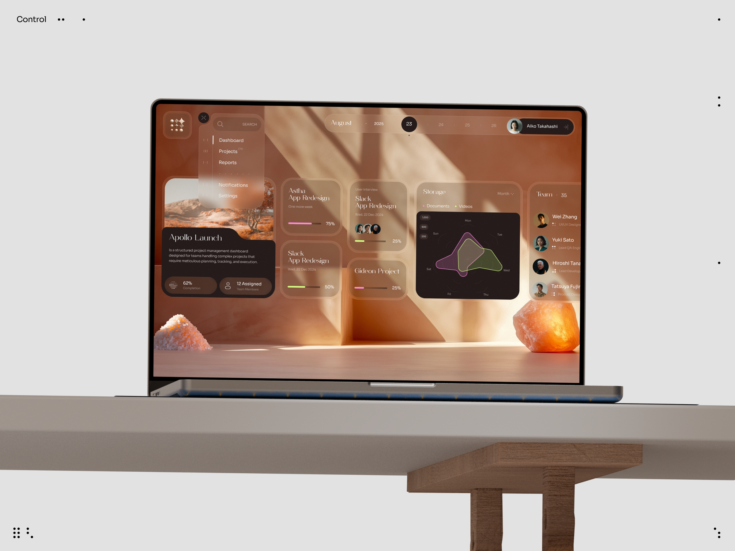 Example of CTRL the Chaos // Dashboard