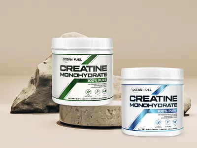 Creatine supplement product label design bottle label brand label branding bulk label capsules creatine custom label gummy label illustration label design monohydrate packaging private label product design product label design supplement label supplemental packaging vitamin label