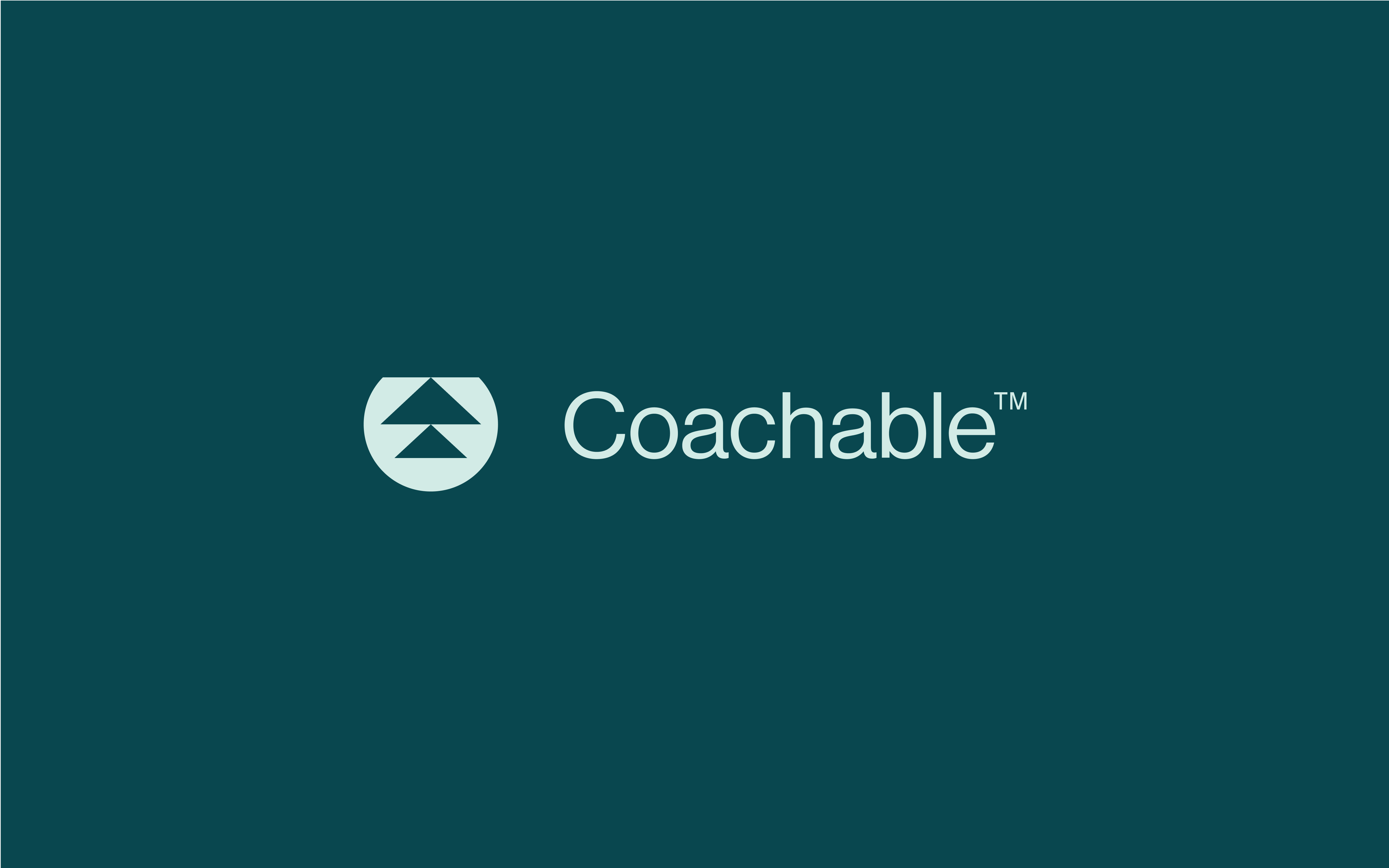Coachable | Logo growth icon logo design wordmark