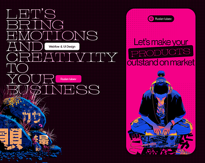 Portfolio. Mobile graphic design mobile design portfolio ui