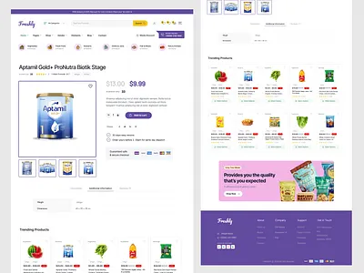 Ecommerce Grocery Shopping Website app delivery ecommerce ecommerce web food design food website grocery grocery design grocery webiste home page landingpage onlice grocery page product product details shop store tamplate ui website