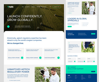 Modern B2B Agriculture Consulting Website agriculture b2b consulting corporate creative figma graphic design minimal services tech ui ux web design website design