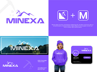 Minexa Modern Logo Design & Brand Identity abstractlogo brand identity branding logo logodesign minexalogo modern sohelrana404