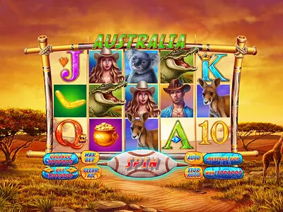 Online slot machine “Australia” 2d art animation art for games casino casinogames character design cartoon crypto game digital 2d entertainment free spins gambling game art gameart gaming igaming jackpot multiplier slot design slotmachine slots