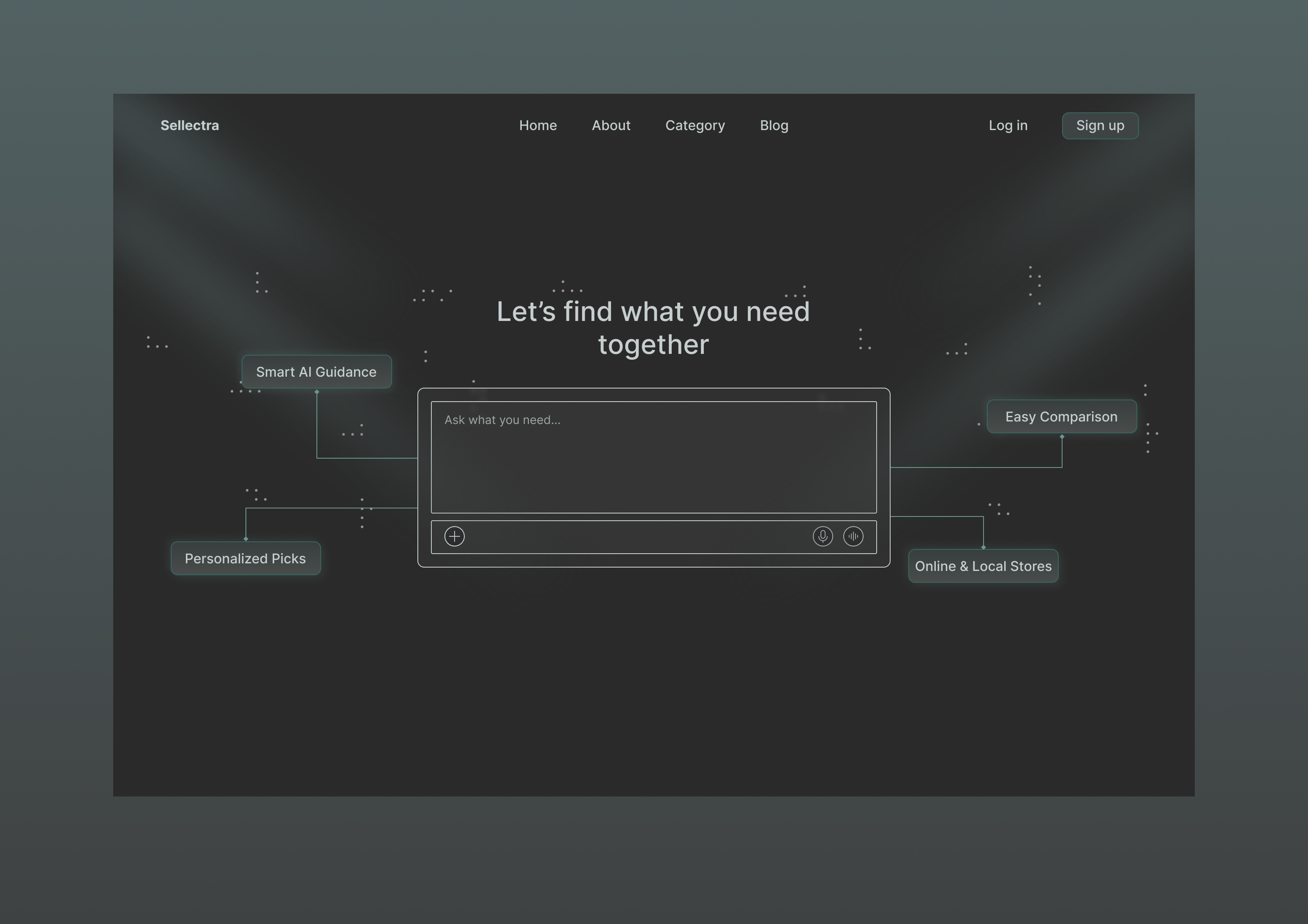 AI Shopping Assistant design ui ux