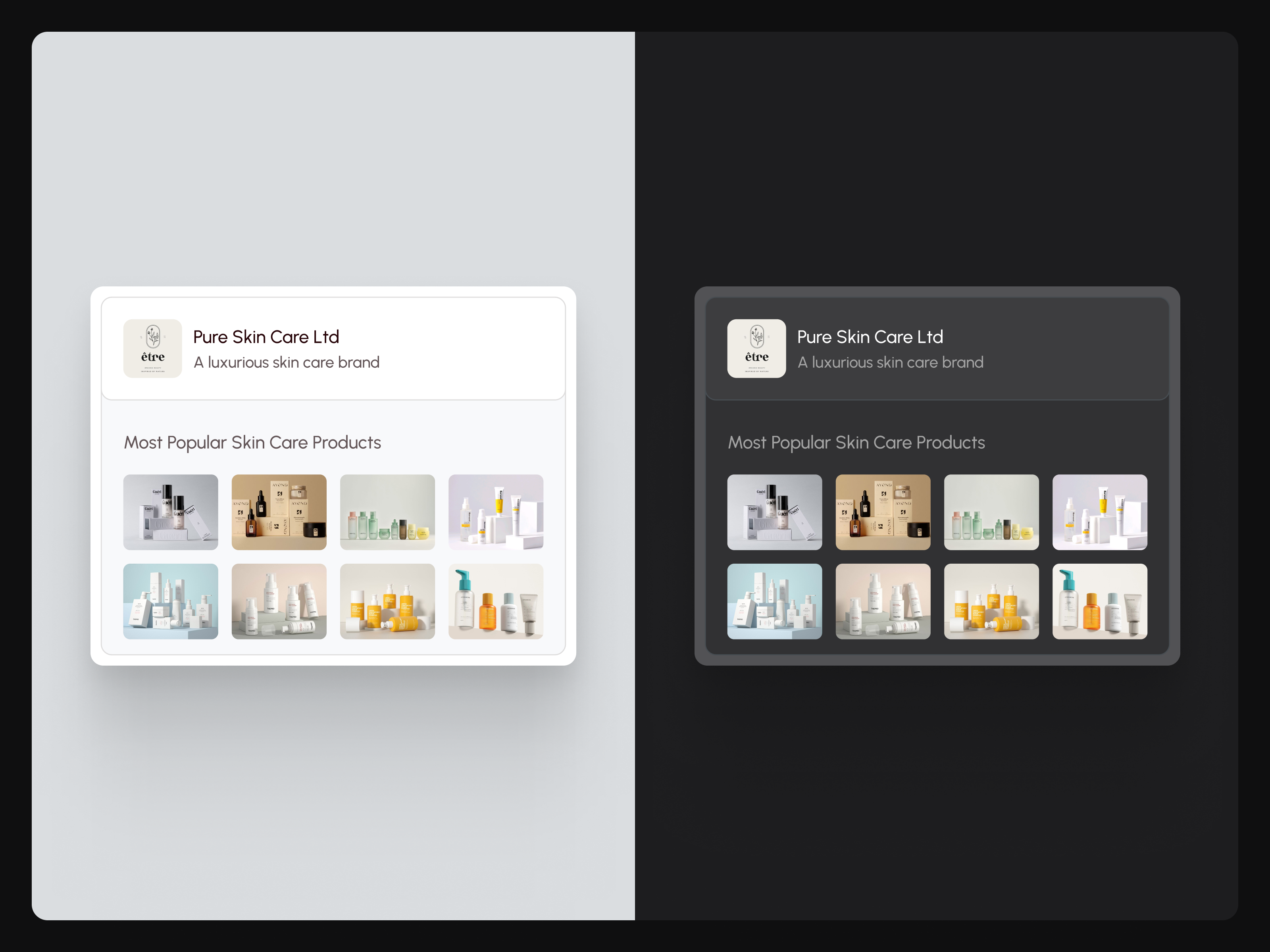 Shop Profile Component Design component ecommerce ecommerce design ecommerce landingpage ui ui ux design uicomponent ux website design
