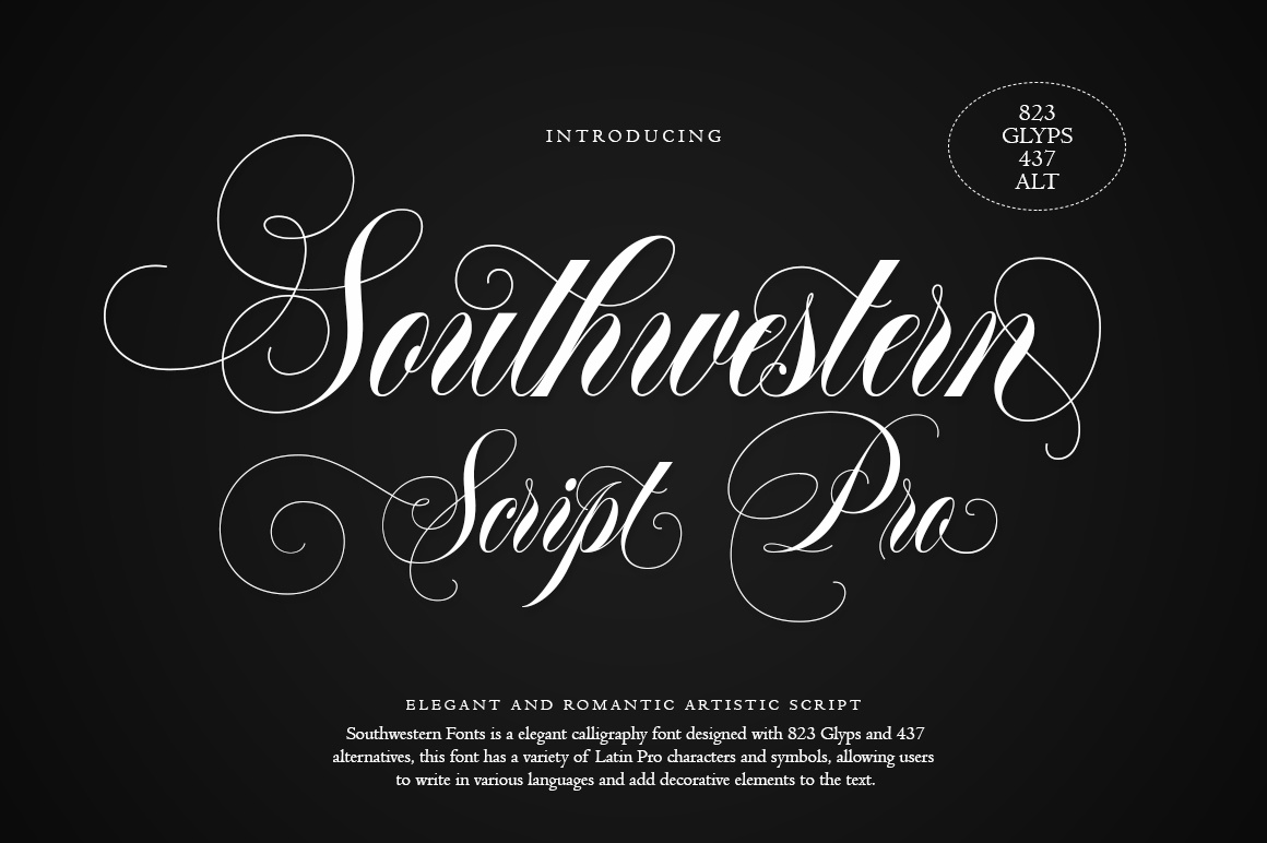 Southwestern Script Calligraphy branding calligraphy casual font decoration font graphic design logo modern popular font typface web design