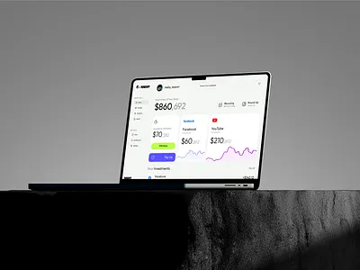 Investment App Dashboard dashboard finance dashboard finance web app investment app investment dashboard ui web app web application web dashboard