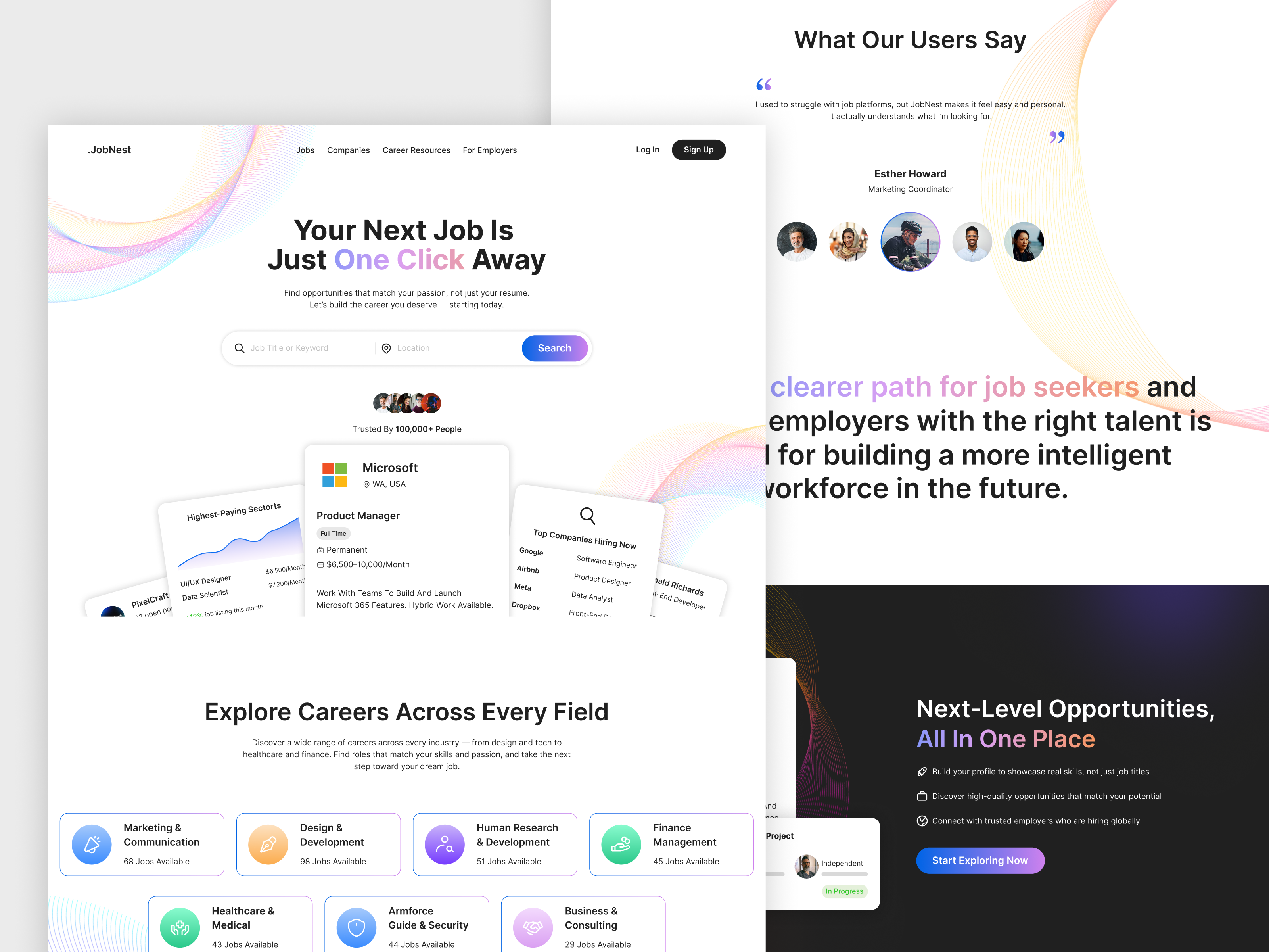 Job Portal Landing Page | UI Website Design by Capi Product for Capi ...