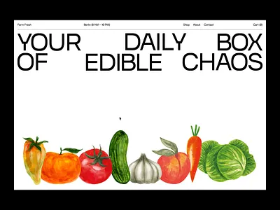 Farm Fresh (UI Animation) 2025 trends 3d after effefts animation branding design graphic design illustration logo motion graphics ui ui elements uidesign uiux ux video web web design website ui