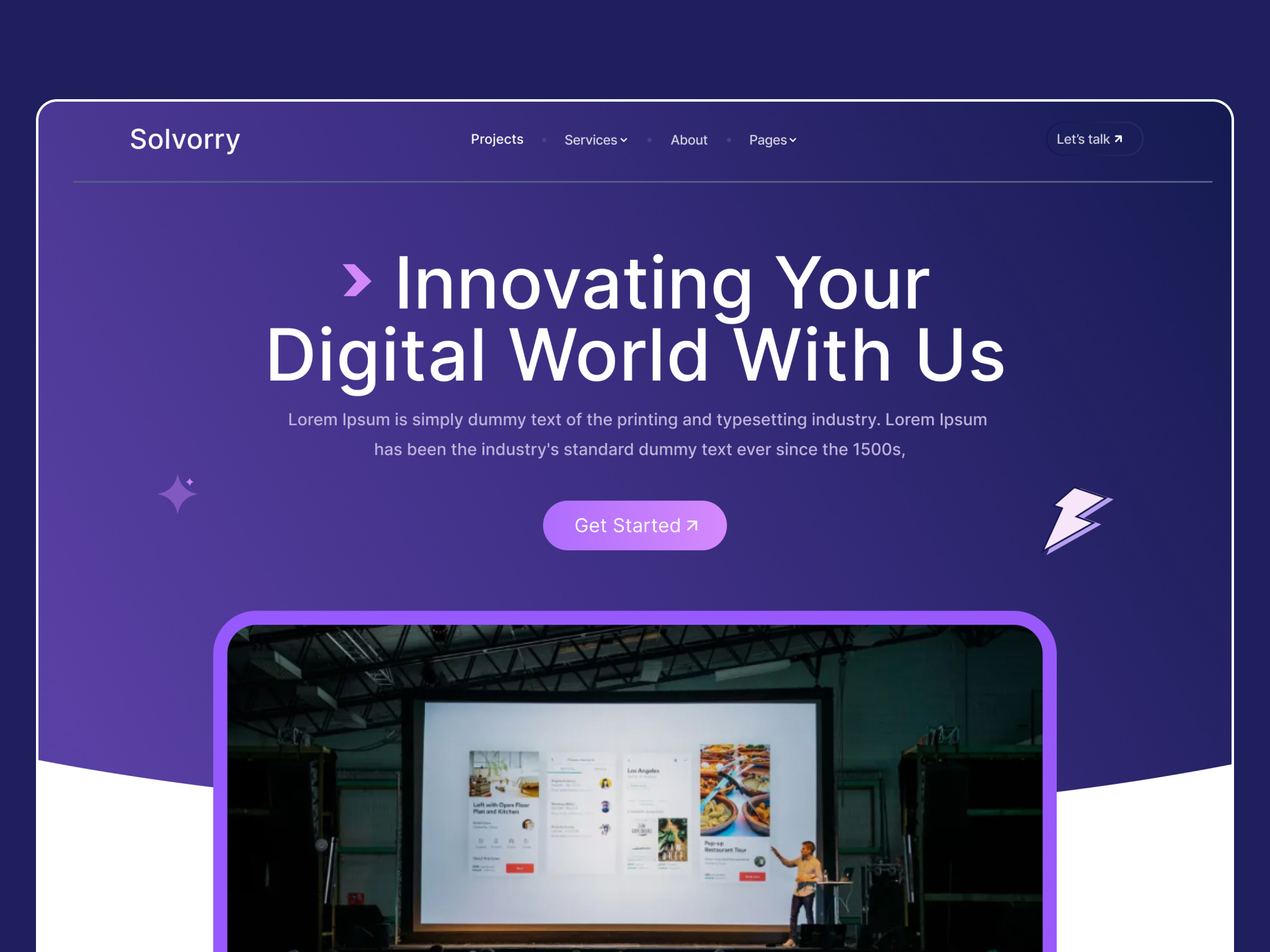 Agency Website Hero Section 3d agency animation app branding design e commerce flat graphic design icon illustration logo minimal motion graphics typography ui ux vector web website