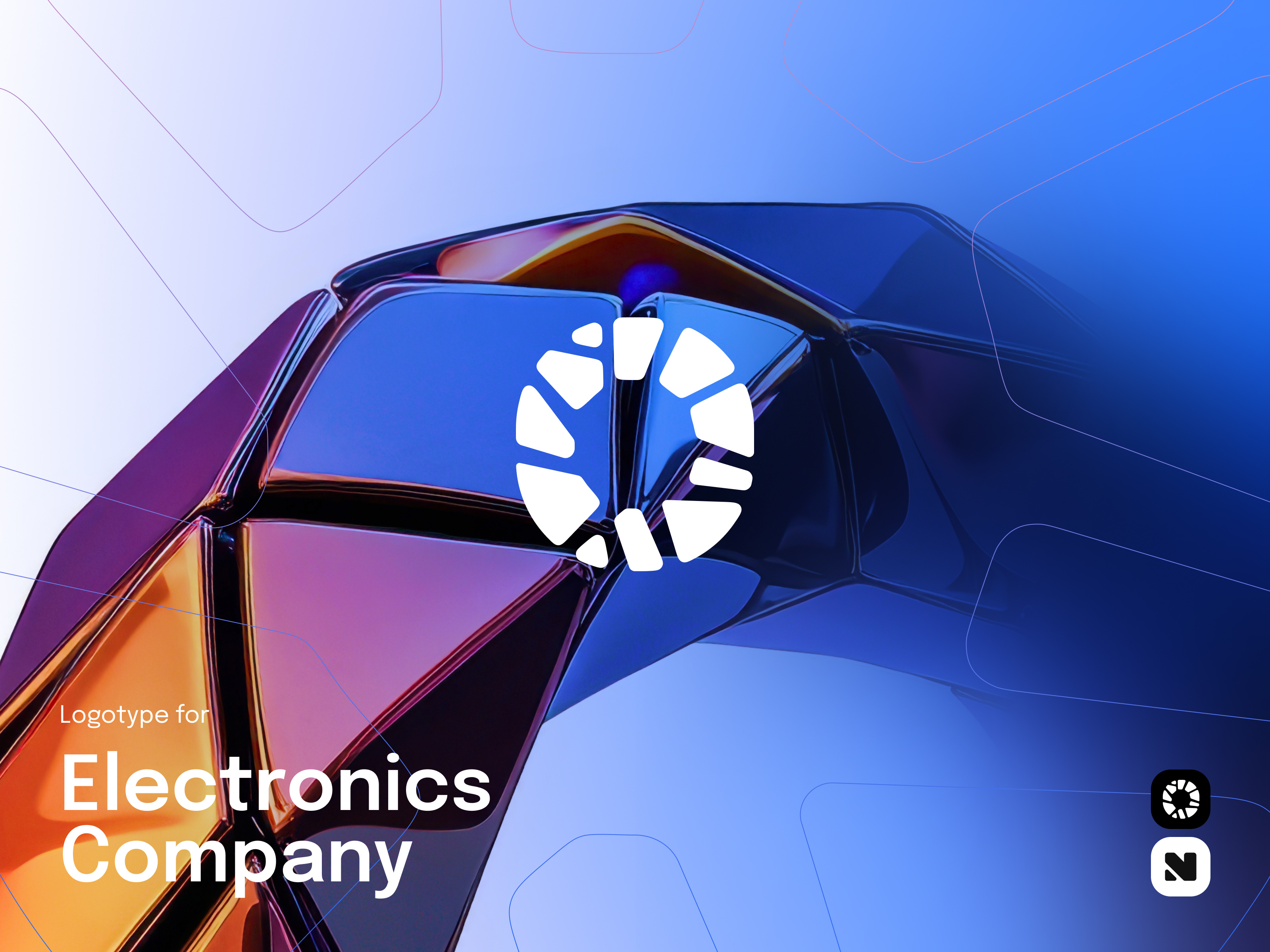 Example of Logotype for Electronics Company
