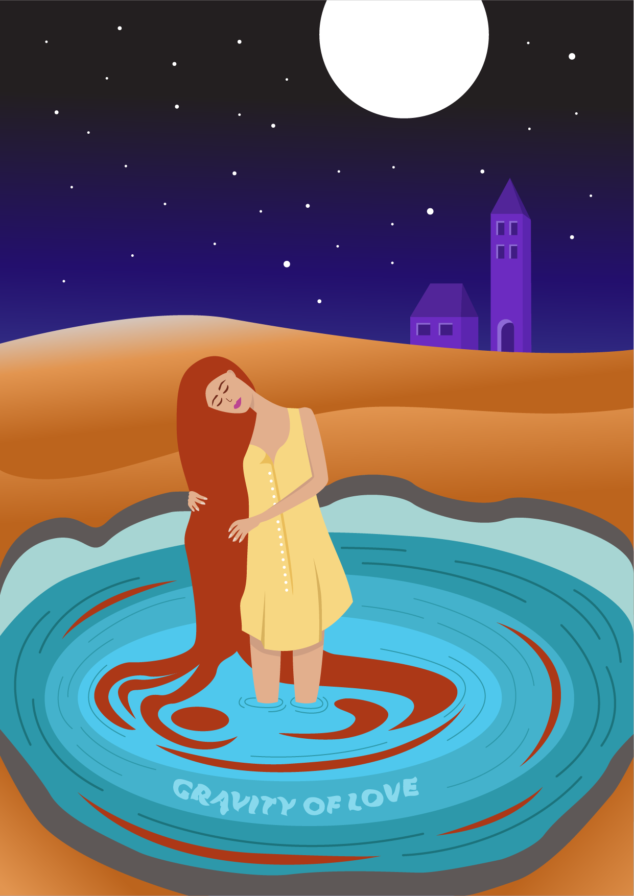 Gravity of love artwork design digital art digital illustration graphic design illustration illustration art vector vector art vector illustration