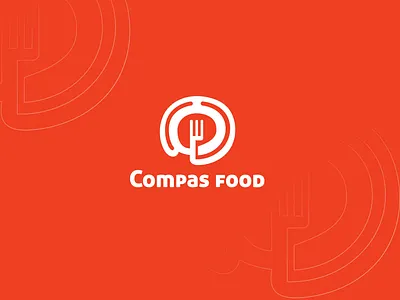 Compas Food (restaurants logo) abstract logo best logo brand identity branding colourful logo compas food creative ecommerce food delivery food logo graphic design logo mark minimalist logo restaurants restaurants logo smart logo unique logo
