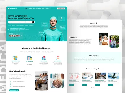 Medical-Directory adobe animation dribble figma idea landing page medical mmedical directory prototype ui uiux xd