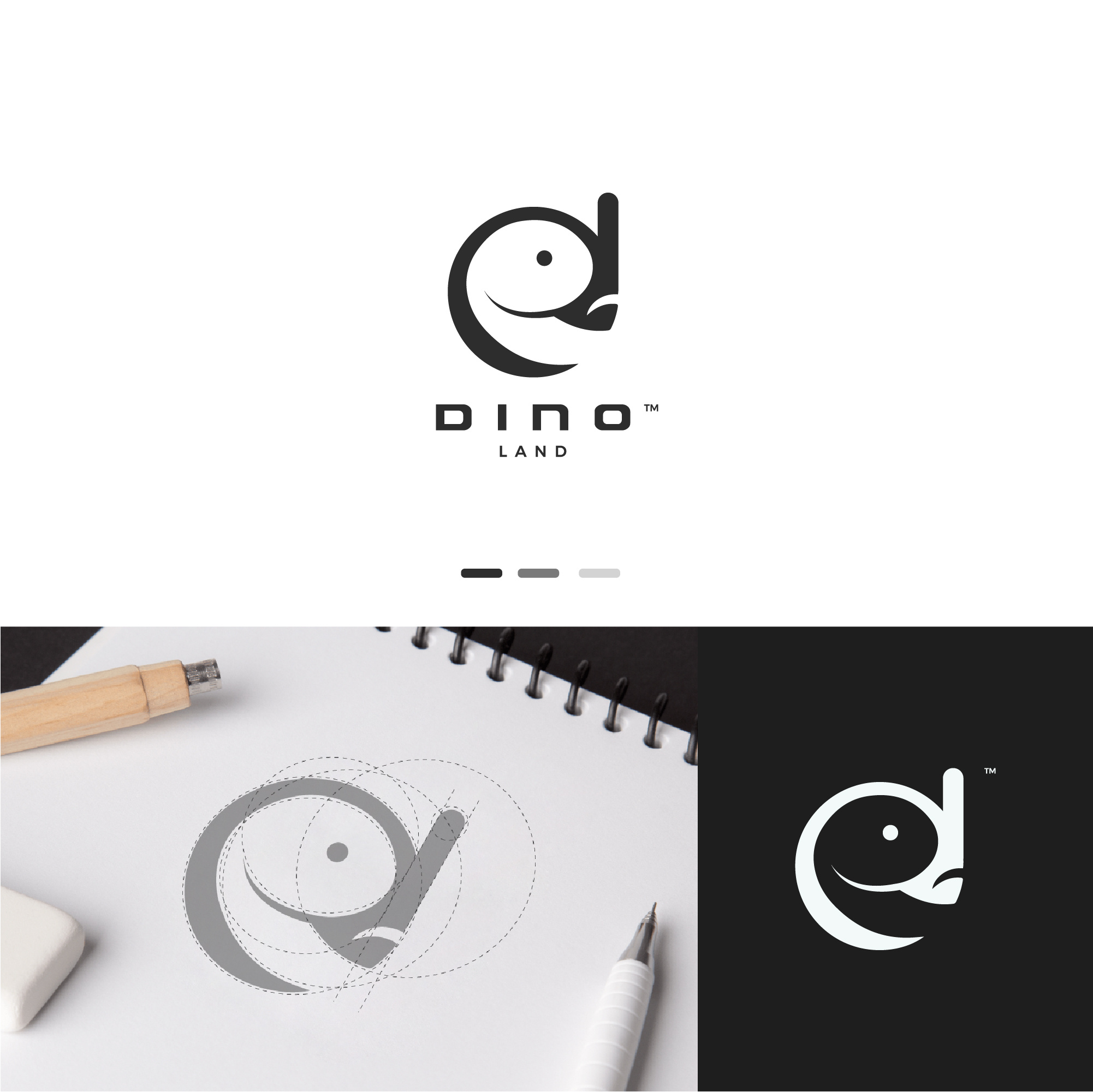 Dino Land Logo project. .letter mark logo animal logo design brand identity clean and minimal dino logo d dino logo design d letter logo d letter mark logo d lettermark d negative space logo dino logo dinoland logo design dinosaur logo design logo branding logo design logo typo minimal style logo design modern logo design negative space logo design