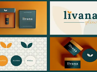 Livana Glow – Modern Skincare Brand Identity beauty brand