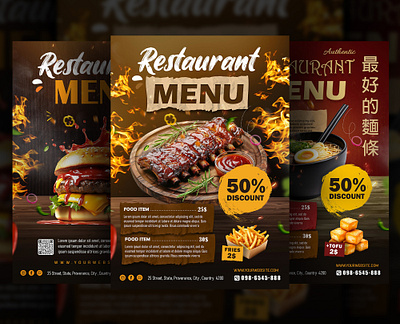 Burger Restaurant flyer burger fire flyer menu menu design restaurant sparks